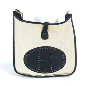 HERMES Evelyne 1 GM Evelyne GM Bag Cross body Shoulder Bag Brown/Beige